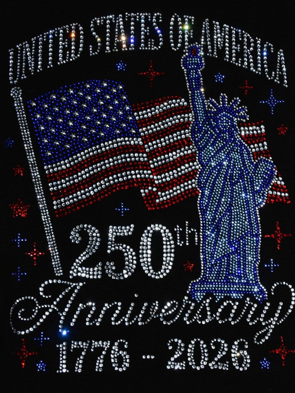 America's 250th Birthday 4th of July rhinestone tank sz XS S M L XL XXL 1X 2… - Picture 2 of 8